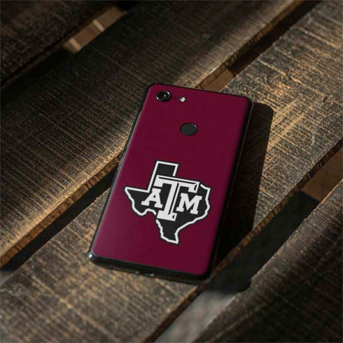 Texas A&M University Black Logo Google Pixel 3 XL Skin